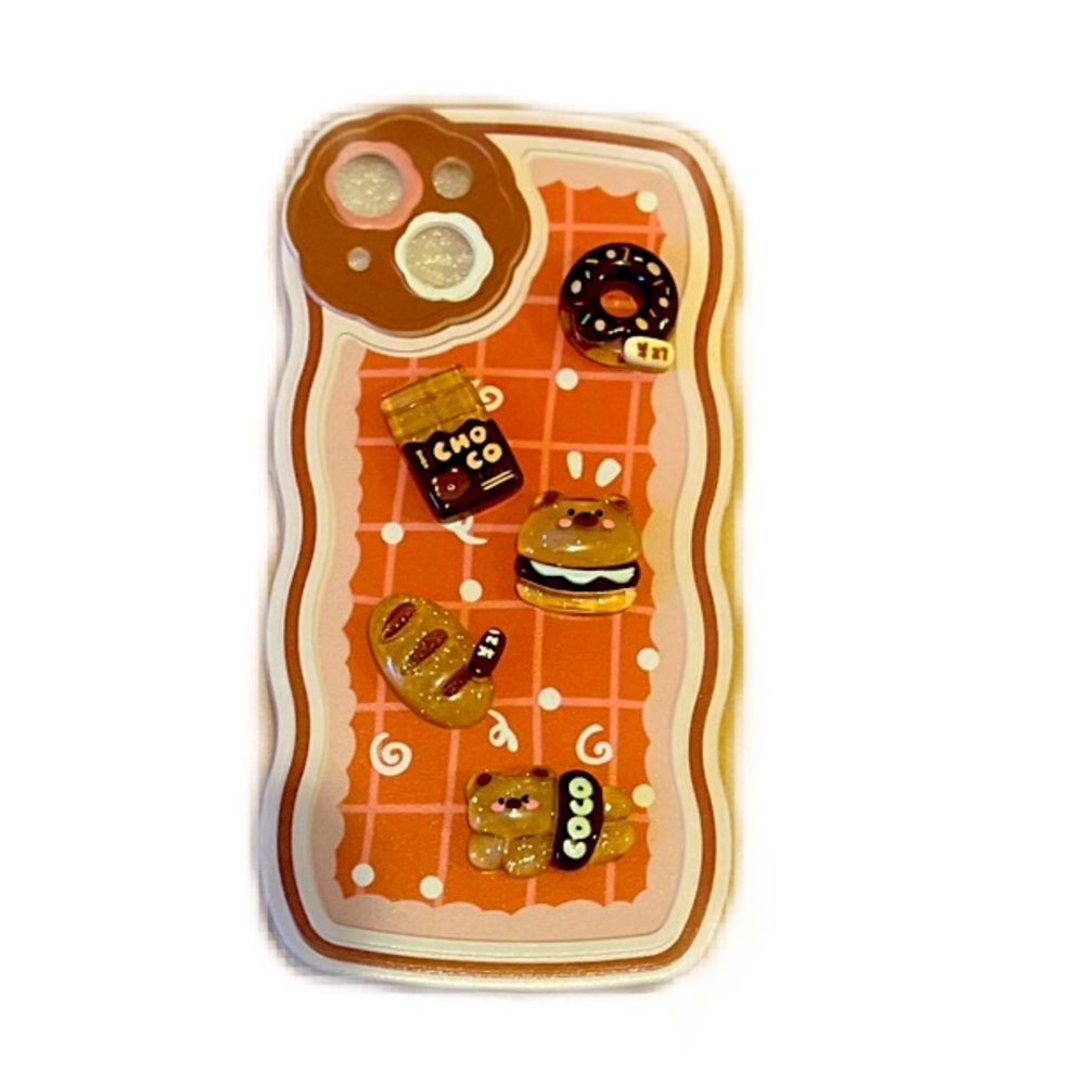 iPhone 13 cute food charm soft phone case NWOT